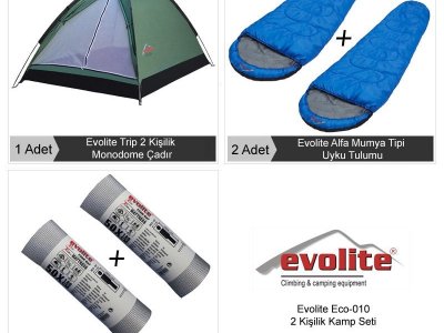 Evolite 2 Kişilik Eko Kampçılık Seti