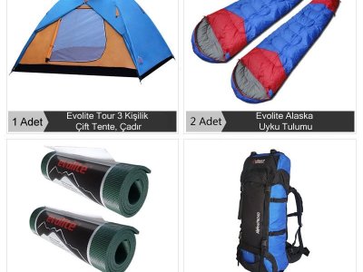 Evolite 2 Kişilik Tour Kamp Seti
