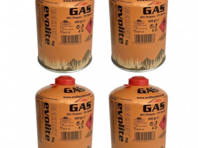 Evolite Butane Propane Vidalı 450 Gr. Ocak Kartuşu – 4 Adet