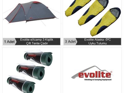 Evolite ExPRO 3 Kişilik Kamp Seti