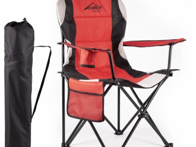 Evolite Nature Katlanabilir Kamp Sandalyesi – Kırmızı