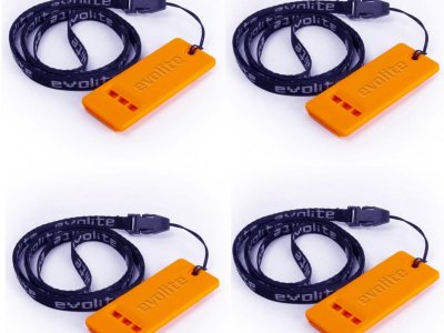 Evolite Rescue Deprem Düdüğü 4 Adet – Turuncu 126 desibel