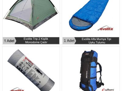Evolite Tek Kişilik Kamp Seti