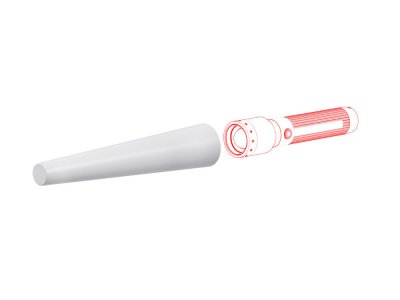 Sinyal Koni 35.1 mm Beyaz